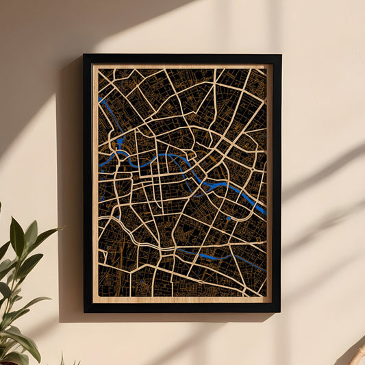 Berlin Stadtplan aus Holz – Individuell & Personalisierbar