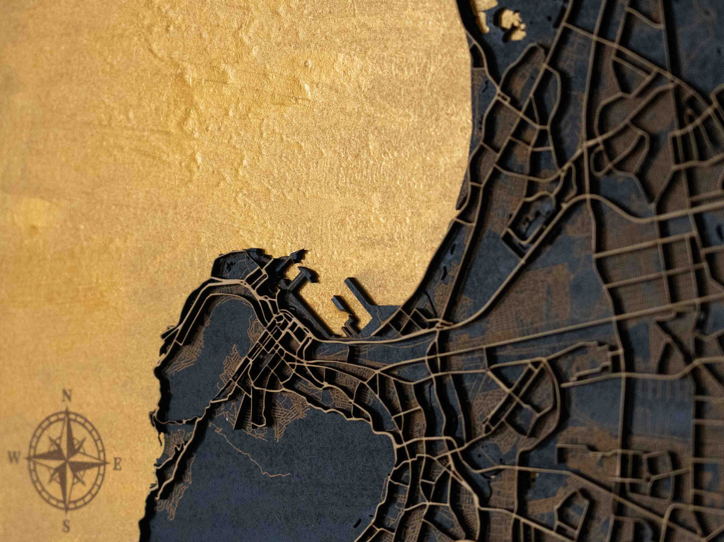 Kapstadt Stadtplan aus Holz