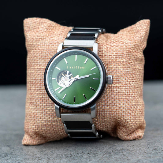 Girona Automatik Holzuhr