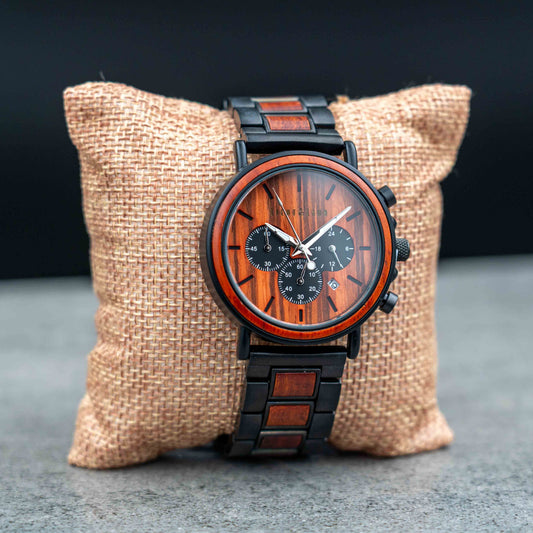 Schwerin Chronograph Holzuhr