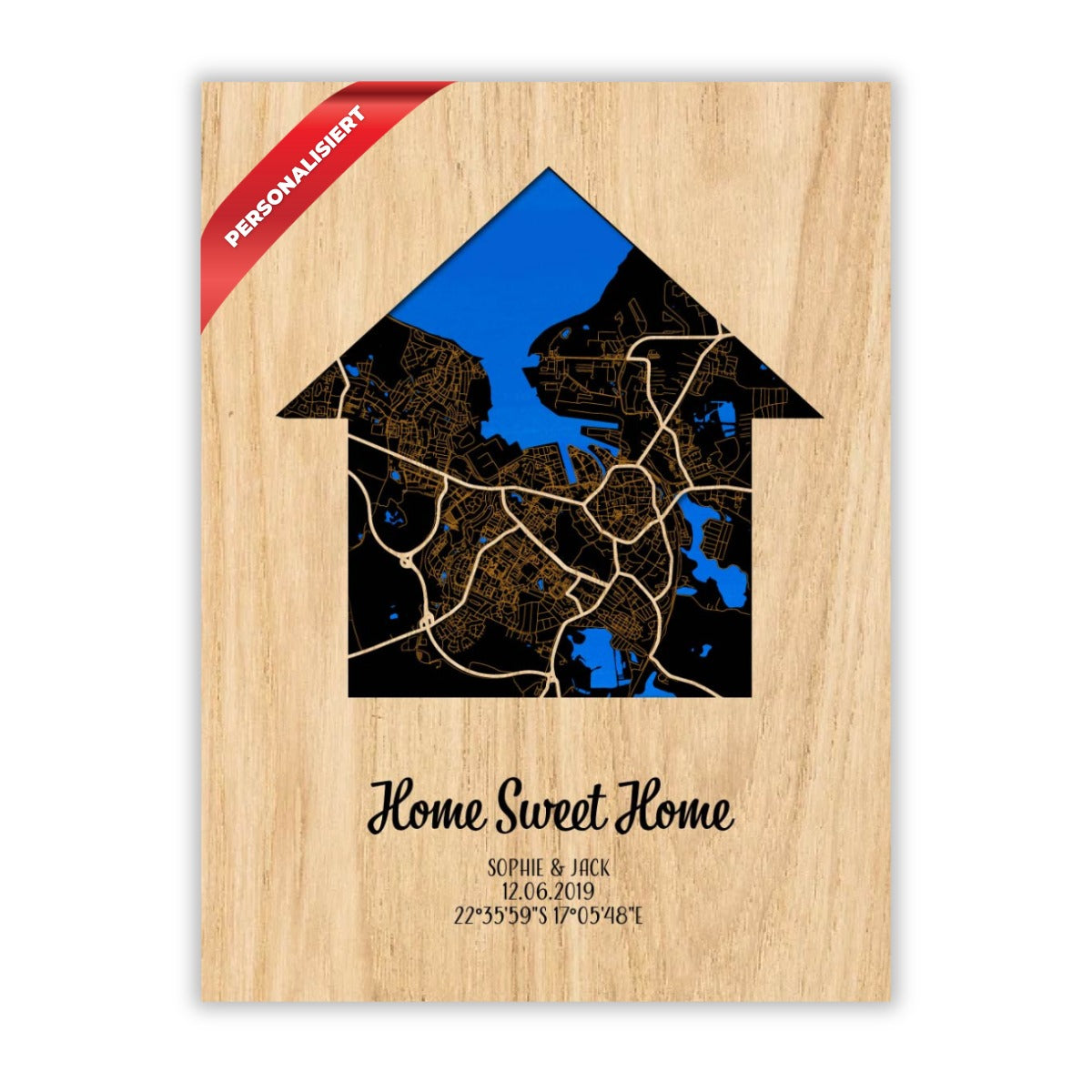 home sweet home personalisierte umzugsgeschenk
