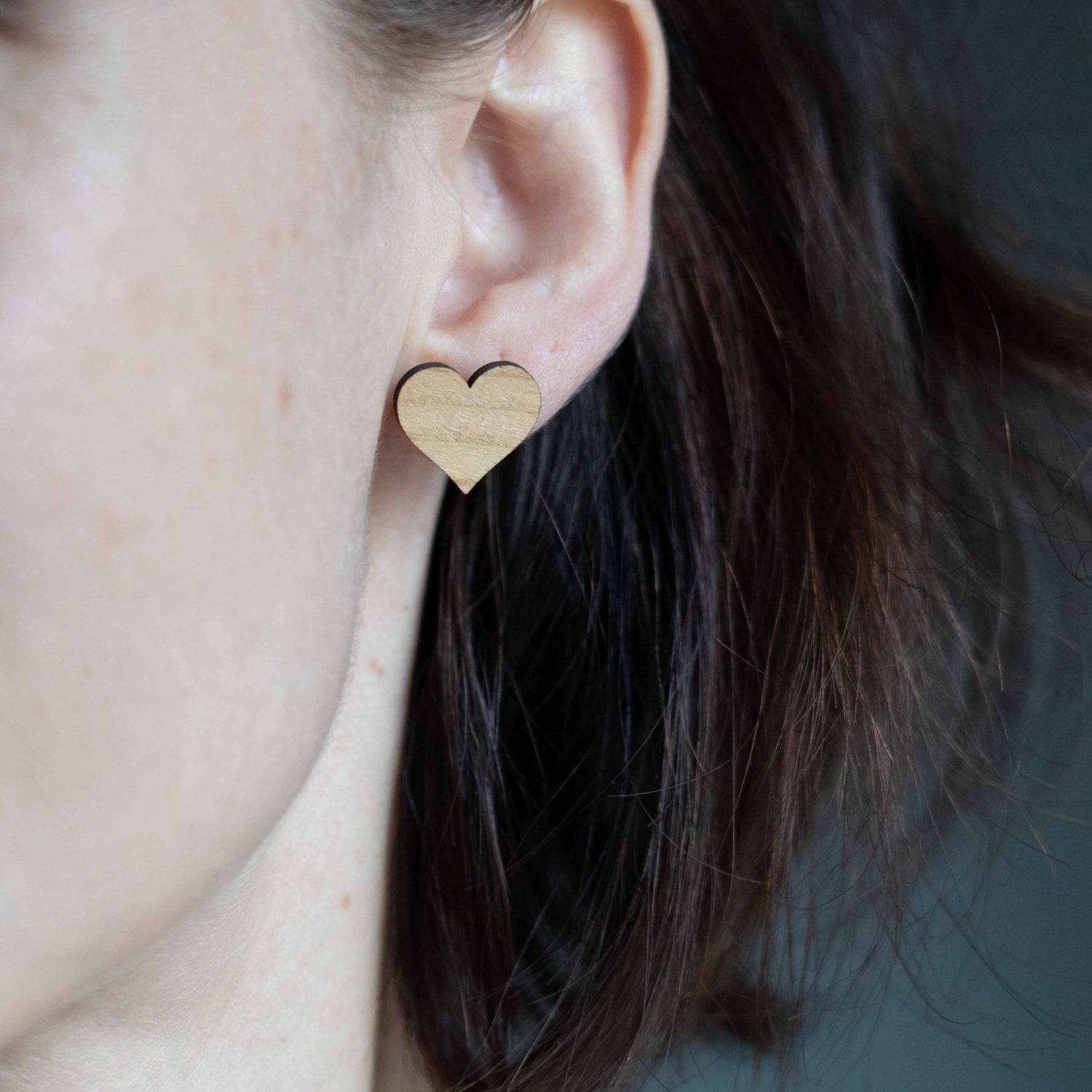 Holz Ohrstecker