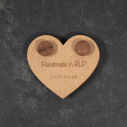 Sphere – Runde Ohrstecker aus Holz – Nussbaum