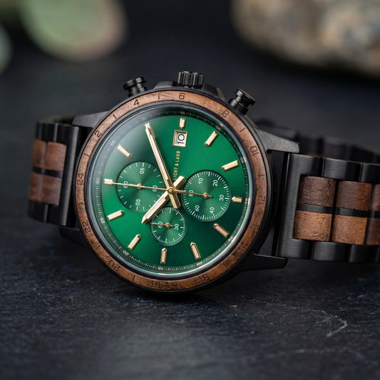 Amsterdam Chronograph Holzuhr