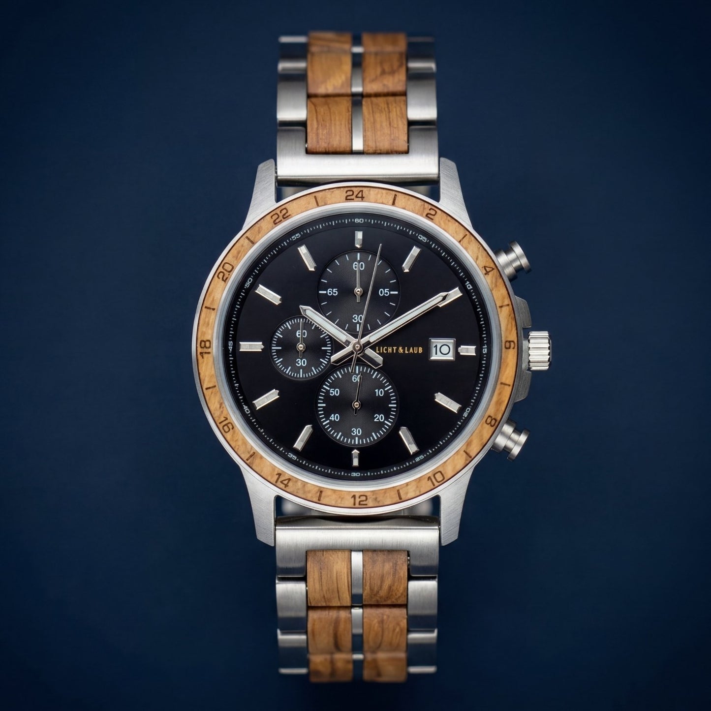Hamburg Chronograph Holzuhr