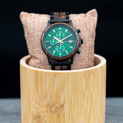 Amsterdam Chronograph Holzuhr