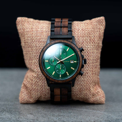 Amsterdam Chronograph Holzuhr
