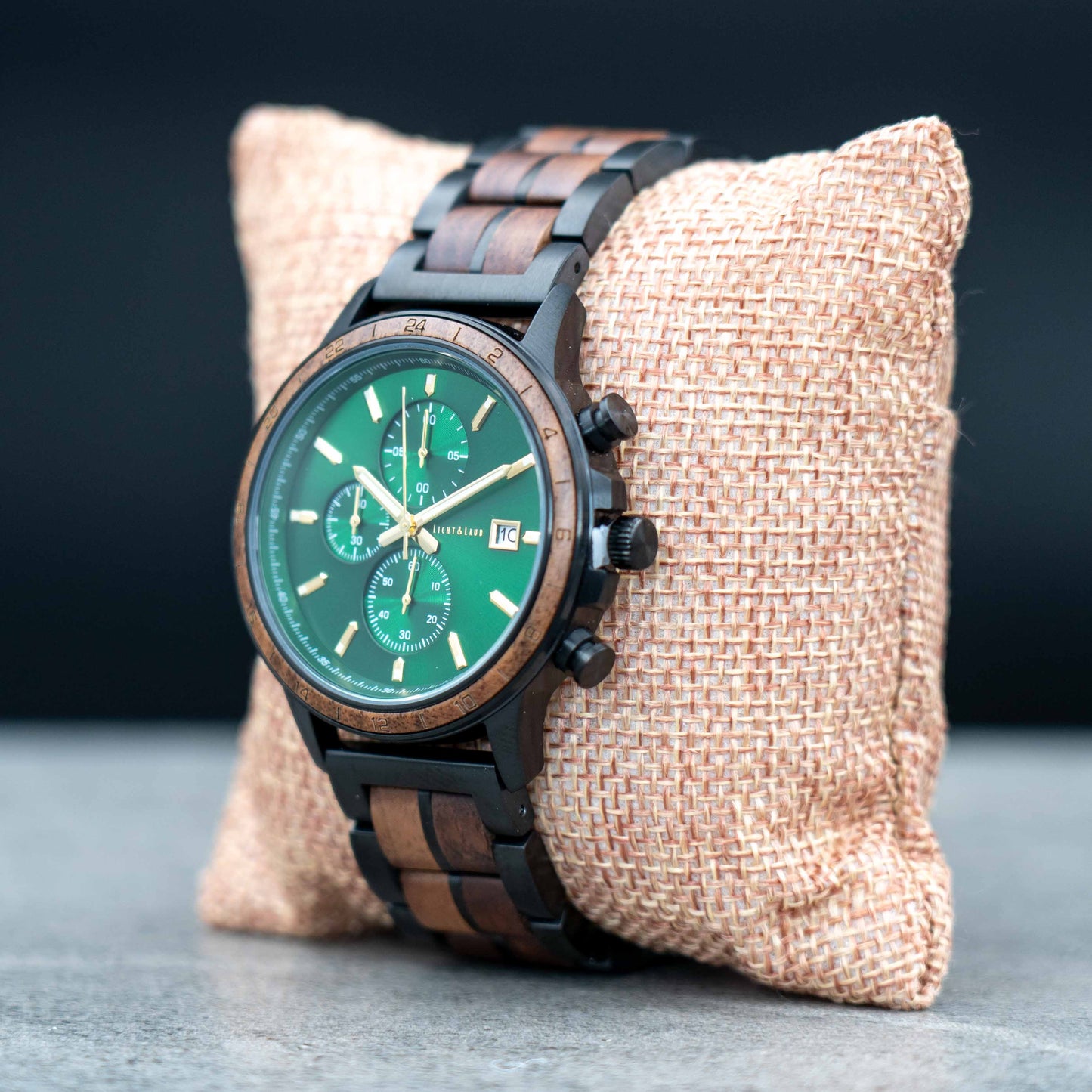 Amsterdam Chronograph Holzuhr
