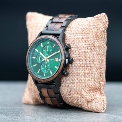 Amsterdam Chronograph Holzuhr