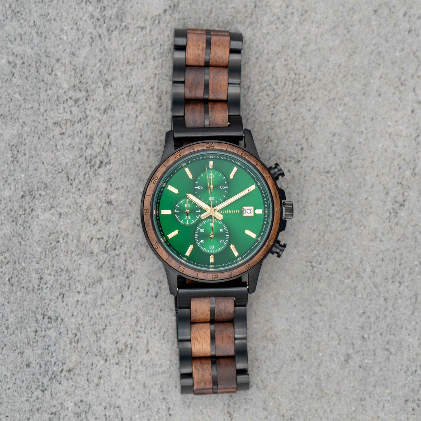 Amsterdam Chronograph Holzuhr