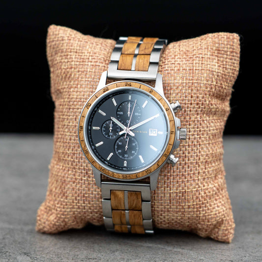 Hamburg Chronograph Holzuhr