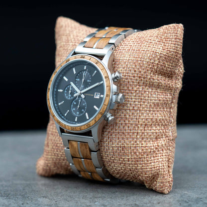 Hamburg Chronograph Holzuhr