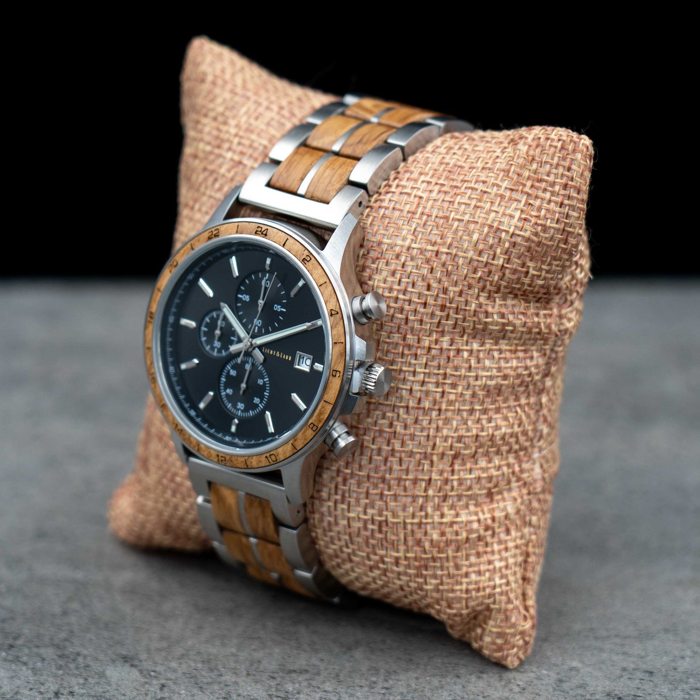 Hamburg Chronograph Holzuhr