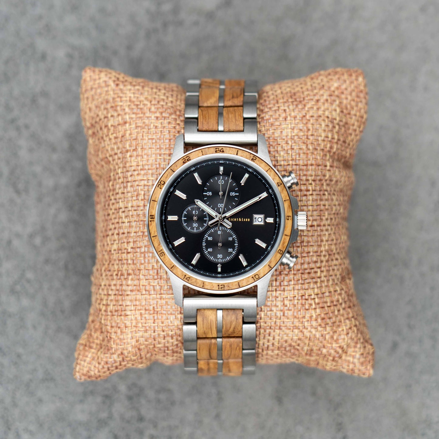 Hamburg Chronograph Holzuhr