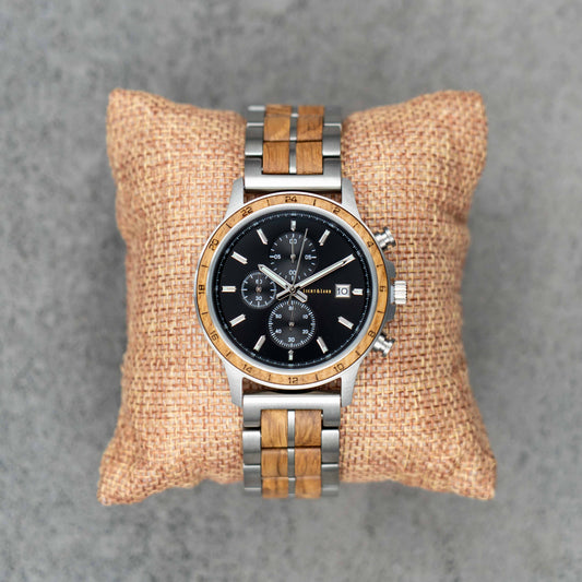 Hamburg Chronograph Holzuhr