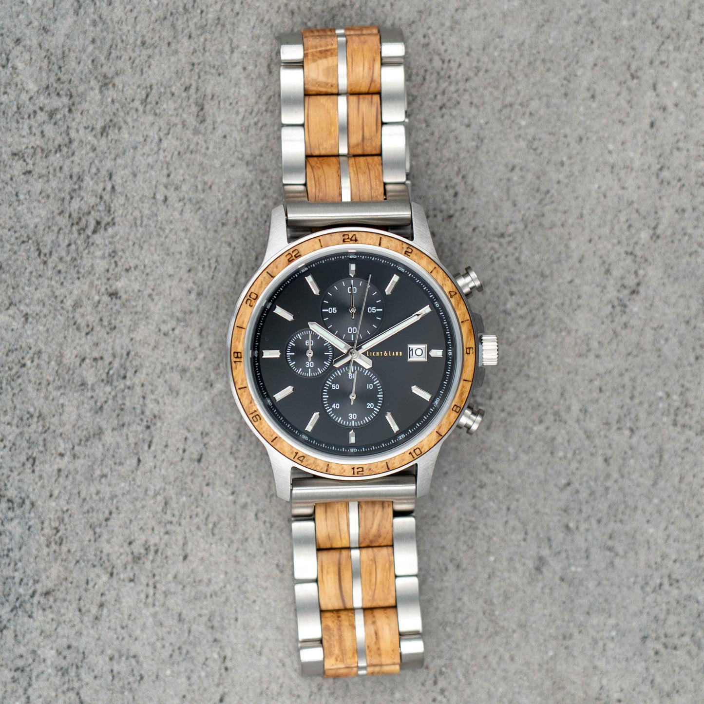 Hamburg Chronograph Holzuhr