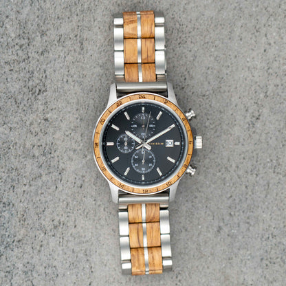 Hamburg Chronograph Holzuhr