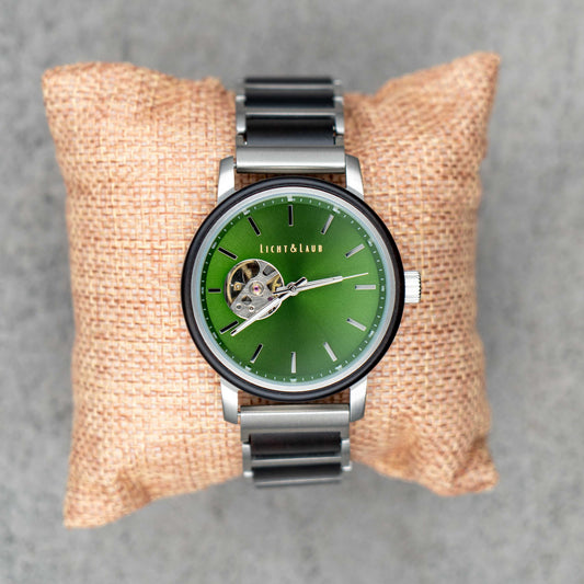 Girona Automatik Holzuhr