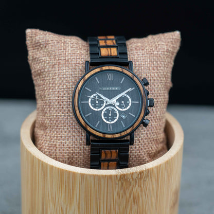 Skagen Chronograph Holzuhr