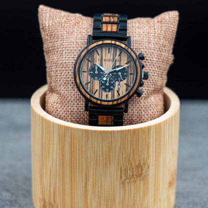 Rubjerg Knude Chronograph Holzuhr