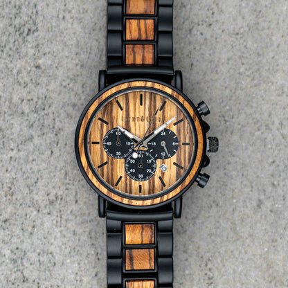 Rubjerg Knude Chronograph Holzuhr