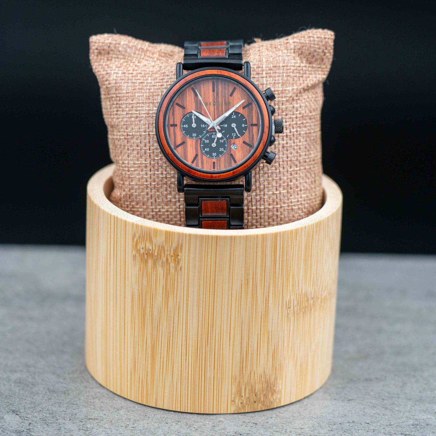 Schwerin Chronograph Holzuhr