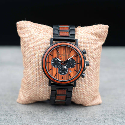 Schwerin Chronograph Holzuhr