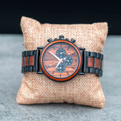 Schwerin Chronograph Holzuhr