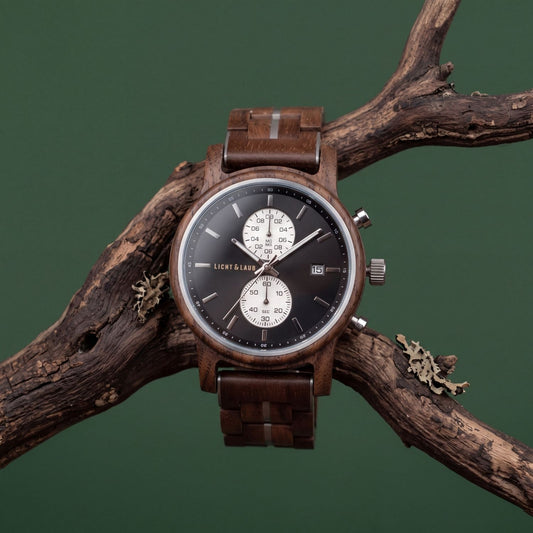 Banyoles Chronograph Holzuhr