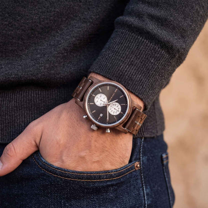 Banyoles Chronograph Holzuhr