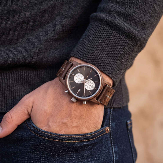 Banyoles Chronograph Holzuhr