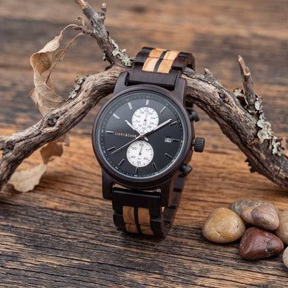 Begur Chronograph Holzuhr