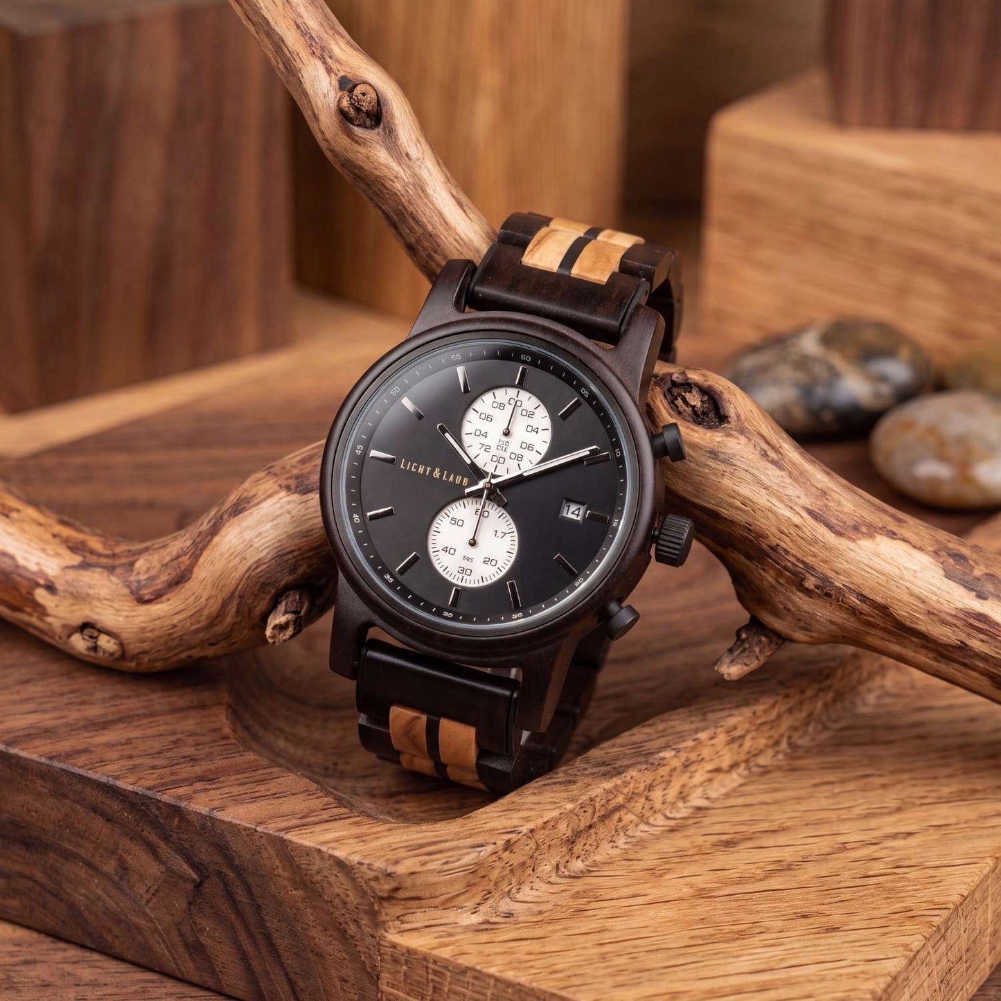 Begur Chronograph Holzuhr