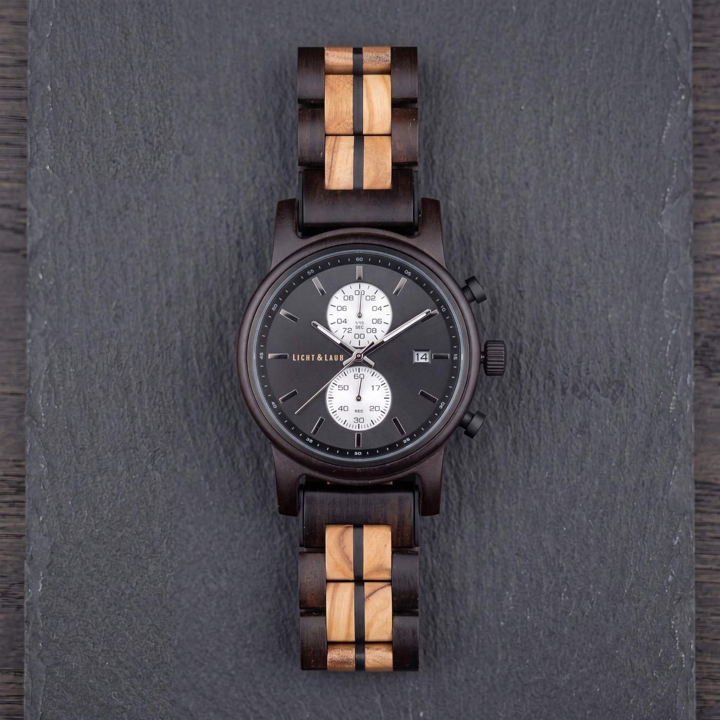 Begur Chronograph Holzuhr