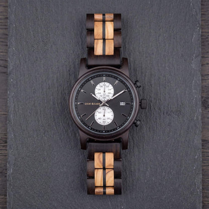 Begur Chronograph Holzuhr