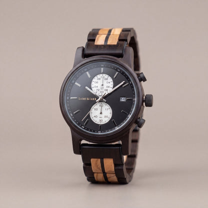 Begur Chronograph Holzuhr