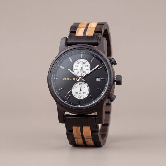 Begur Chronograph Holzuhr