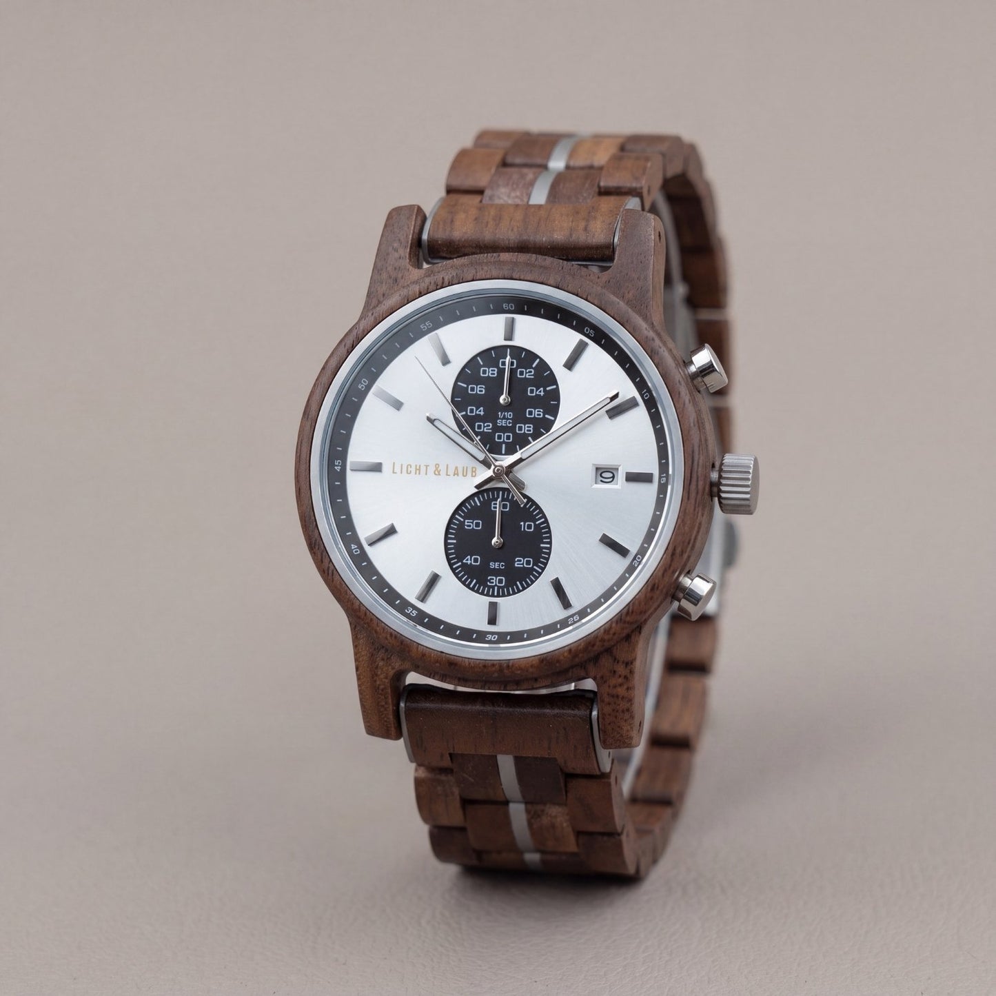 Besalu Chronograph Holzuhr