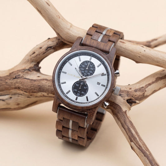 Besalu Chronograph Holzuhr