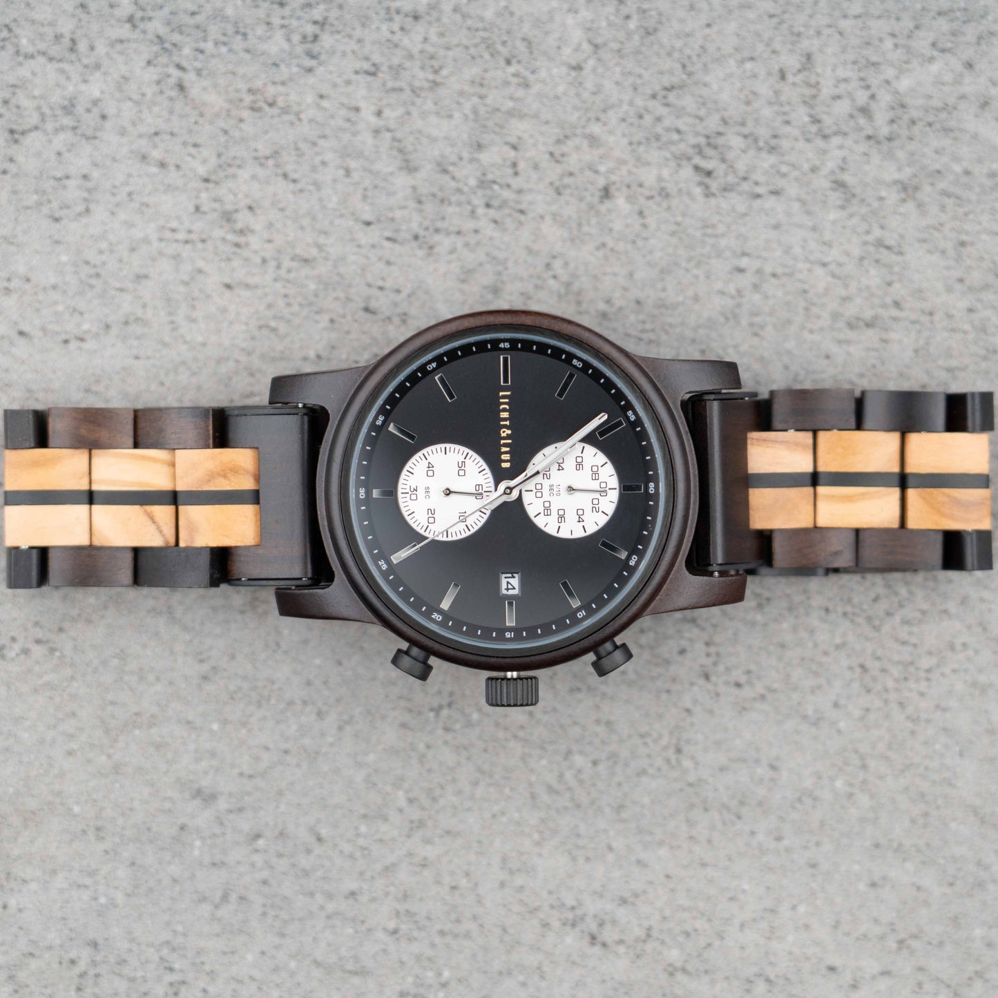 Begur Chronograph Holzuhr