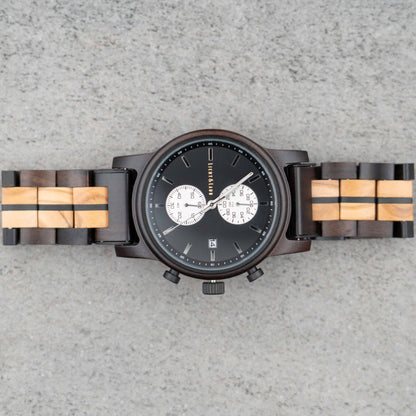 Begur Chronograph Holzuhr