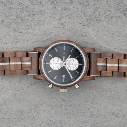 Banyoles Chronograph Holzuhr