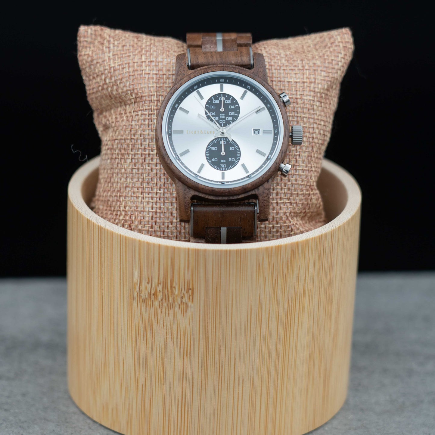 Besalu Chronograph Holzuhr