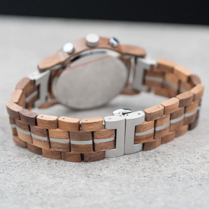Besalu Chronograph Holzuhr