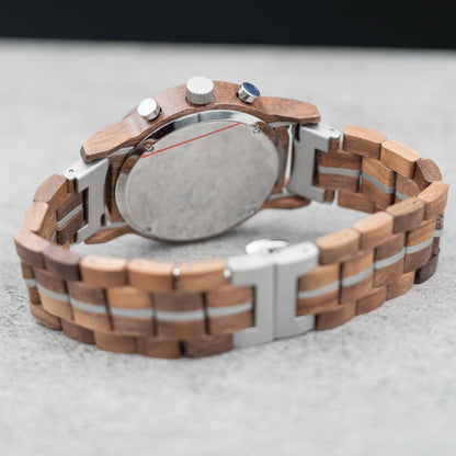 Besalu Chronograph Holzuhr