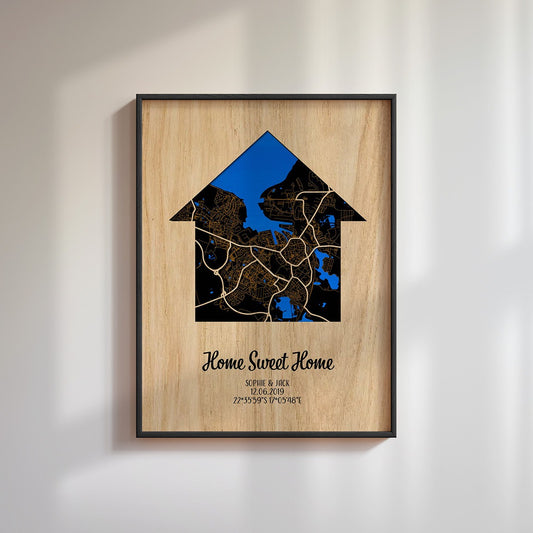 home sweet home personalisierte geschenk zum einzug