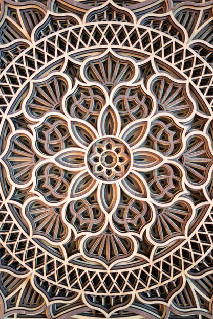 Floral Balance – Mandala Wandbild