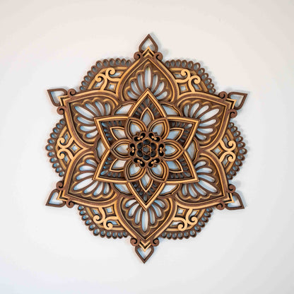 Vivid – Holz Mandala Wandbild