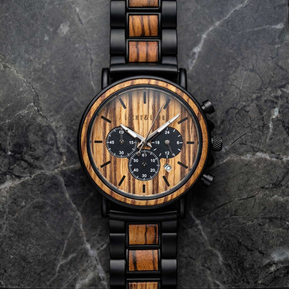 Rubjerg Knude Chronograph Holzuhr